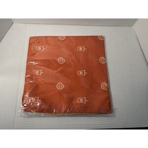 New Pack Of 5 Dunkin Bandanas ORANGE Dog Coffee Donut